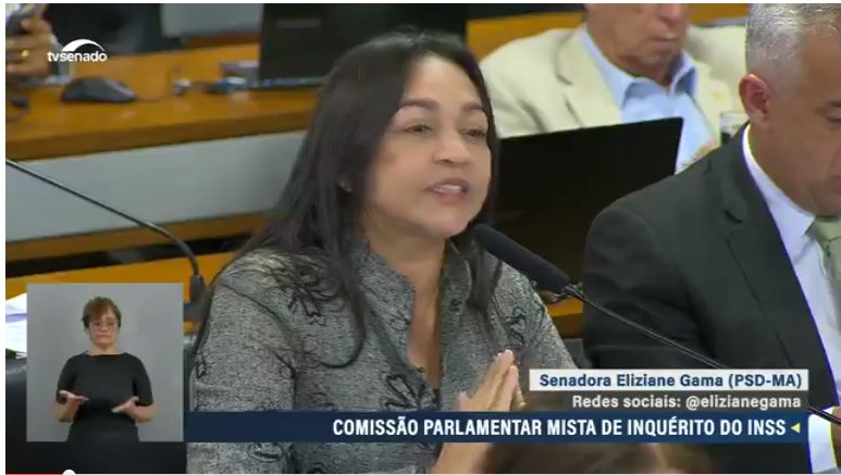 Senadora Eliziane Gama Repudia Ameaça de Intimidação de Relator da CPMI dos Aposentados